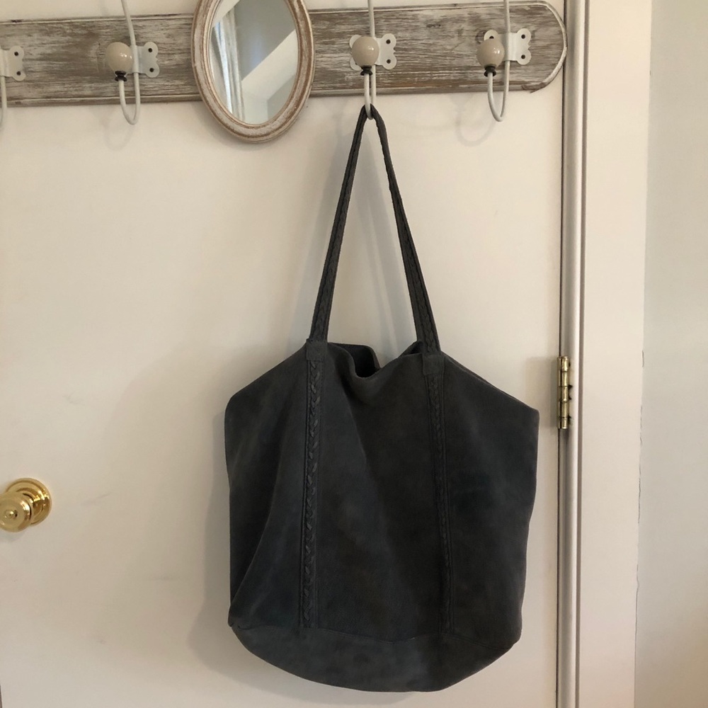 LF / Moda Luxe Real Suede Ombré Blue Tote